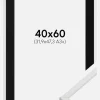 Ramme Galant Hvid 40x60 cm - Passepartout Sort 32,9x48,3 cm (A3+)