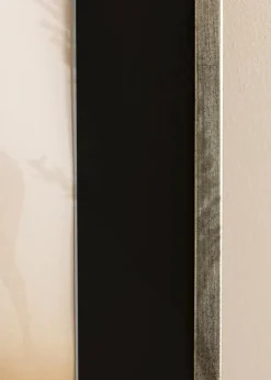 Ramme Galant Sølv 50x70 cm - Passepartout Sort 42x59,4 cm (A2)