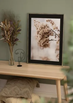 Ramme Galant Sølv 30x40 cm - Passepartout Sort 20x28 cm