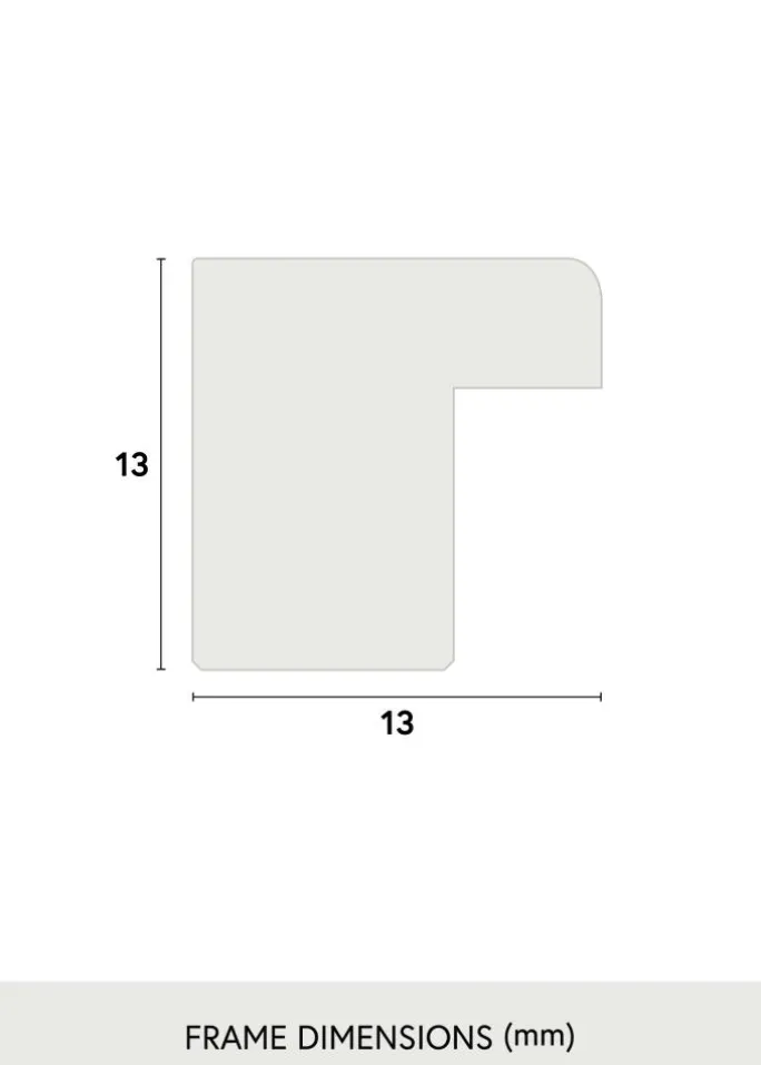 Ramme Galant Sort 45x60 cm - Passepartout Hvid 12x18 inches