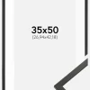 Ramme Galant Sort 35x50 cm - Passepartout Hvid 11x17 inches