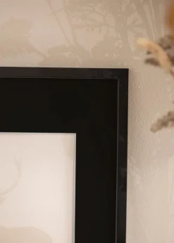 Ramme Galant Sort 40x50 cm - Passepartout Sort 28x35 cm