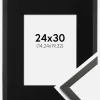 Ramme Galant Sort 24x30 cm - Passepartout Sort 6x8 inches