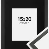 Ramme Galant Sort 15x20 cm - Passepartout Sort 4x5 inches