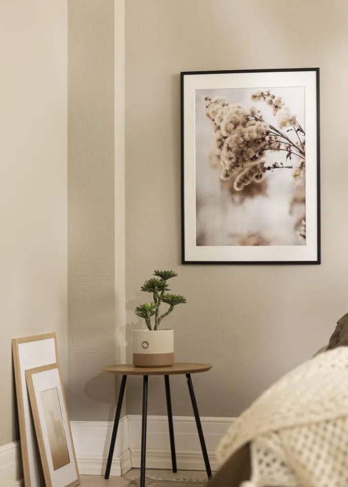 Ramme Galant Sort 35x50 cm - Passepartout Hvid 24x30 cm