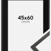Ramme Galant Sort 45x60 cm - Passepartout Sort 35x50 cm