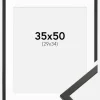 Ramme Galant Sort 35x50 cm - Passepartout Hvid 30x35 cm