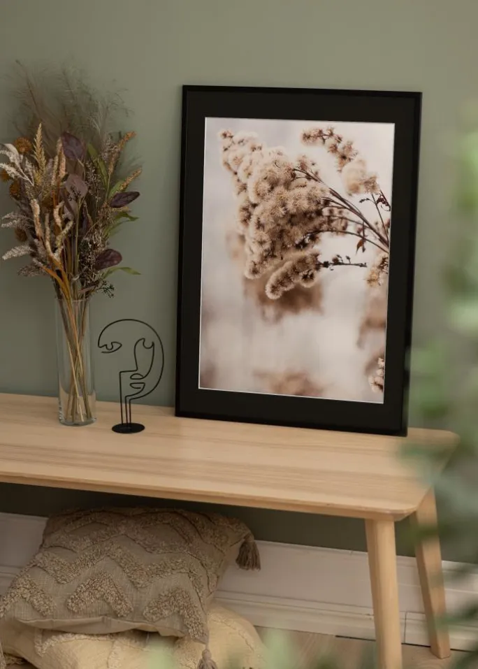 Ramme Galant Sort 40x50 cm - Passepartout Sort 12x16 inches