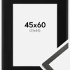 Ramme Galant Sort 45x60 cm - Passepartout Sort 32x45 cm