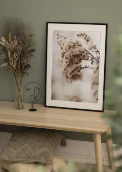 Ramme Galant Sort 40x40 cm - Passepartout Hvid 32x32 cm