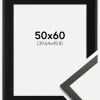 Ramme Galant Sort 50x60 cm - Passepartout Sort 16x20 inches