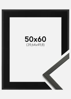 Ramme Galant Sort 50x60 cm - Passepartout Sort 16x20 inches