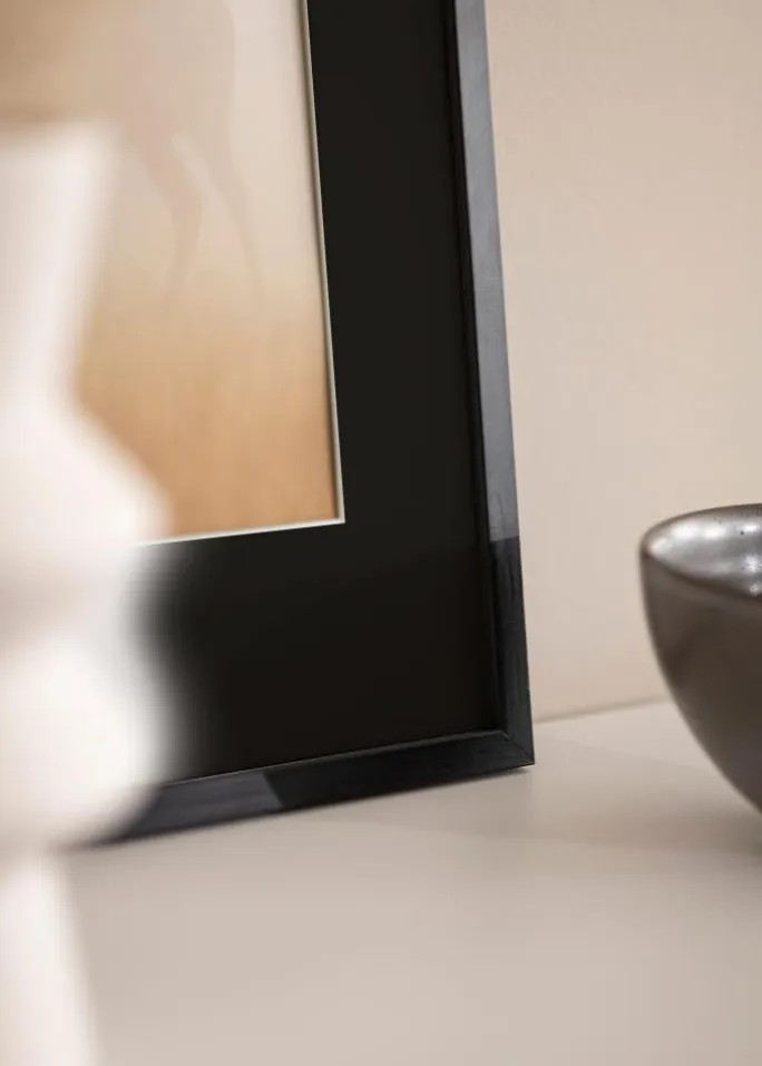 Ramme Galant Sort 50x60 cm - Passepartout Sort 16x20 inches