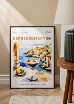 Ramme Galant Valnød 35x50 cm - Passepartout Hvid 11x17 inches