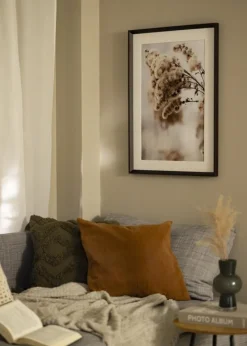 Ramme Globe Espresso 60x90 cm - Passepartout Hvid 50x80 cm