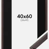 Ramme Globe Espresso 40x60 cm - Passepartout Sort 25x50 cm