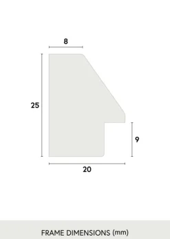 Ramme Globe Espresso 40x50 cm - Passepartout Hvid 28x35 cm