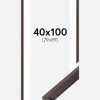 Ramme Globe Espresso 40x100 cm - Passepartout Hvid 30x90 cm