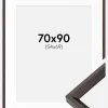 Ramme Globe Espresso 70x90 cm - Passepartout Hvid 55x70 cm