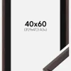 Ramme Globe Espresso 40x60 cm - Passepartout Sort 32,9x48,3 cm (A3+)