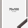 Ramme Globe Espresso 70x100 cm - Passepartout Hvid 62x85 cm