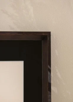 Ramme Globe Espresso 35x50 cm - Passepartout Sort 9x12 inches