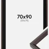 Ramme Globe Espresso 70x90 cm - Passepartout Sort 60x80 cm