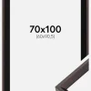 Ramme Globe Espresso 70x100 cm - Passepartout Sort 61x91,5 cm