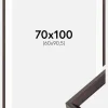 Ramme Globe Espresso 70x100 cm - Passepartout Hvid 61x91,5 cm