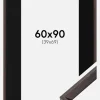 Ramme Globe Espresso 60x90 cm - Passepartout Sort 40x70 cm