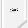 Ramme Globe Hvid 40x60 cm - Passepartout Hvid 32,9x48,3 cm (A3+)