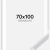 Ramme Globe Hvid 70x100 cm - Passepartout Hvid 59,4x84 cm (A1)