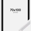 Ramme Globe Hvid 70x100 cm - Passepartout Sort 62x93 cm