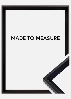 Ramme Globe Sort - Valgfri Størrelse (Akrylglas)