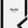 Ramme Globe Sort 70x90 cm - Passepartout Sort 60x80 cm
