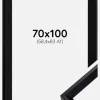 Ramme Globe Sort 70x100 cm - Passepartout Sort 59,4x84 cm (A1)