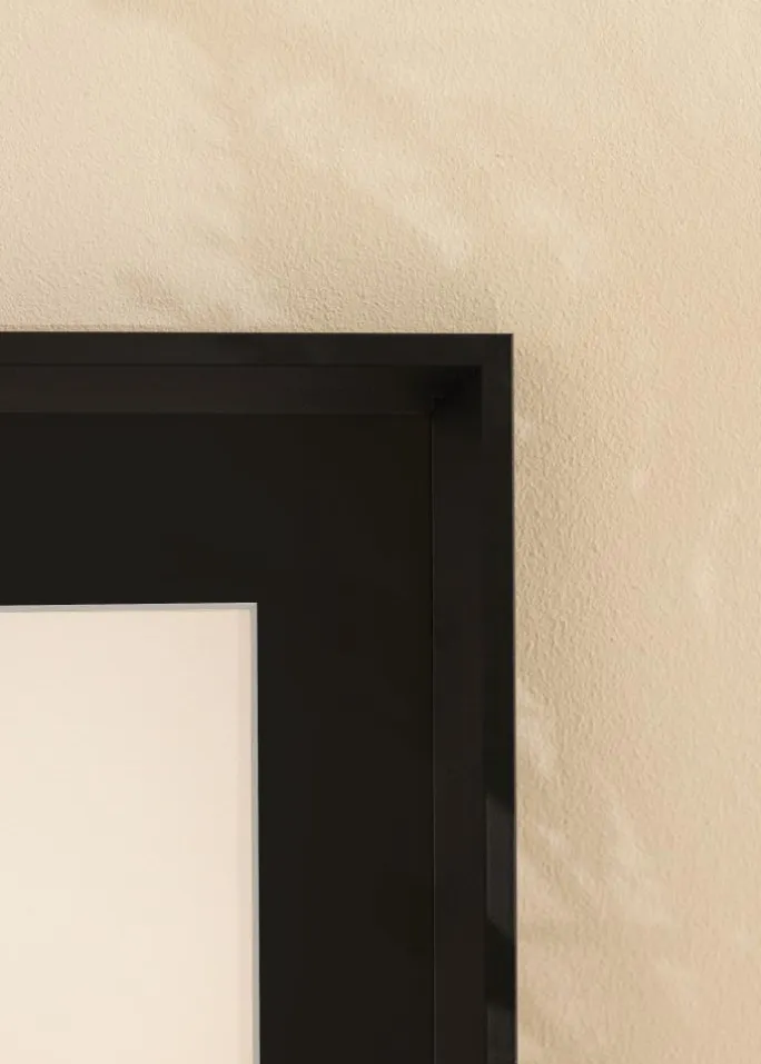 Ramme Globe Sort 50x60 cm - Passepartout Sort 15x20 inches