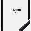 Ramme Globe Sort 70x100 cm - Passepartout Sort 62x93 cm