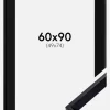 Ramme Globe Sort 60x90 cm - Passepartout Sort 50x75 cm