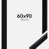 Ramme Globe Sort 60x90 cm - Passepartout Sort 50x80 cm