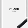 Ramme Globe Sort 70x100 cm - Passepartout Hvid 60x90 cm