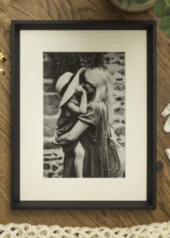 Ramme Globe Sort 40x60 cm - Passepartout Hvid 25x50 cm