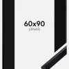 Ramme Globe Sort 60x90 cm - Passepartout Sort 40x70 cm