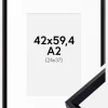 Ramme Globe Sort 42x59,4 cm (A2) - Passepartout Hvid 25x38 cm