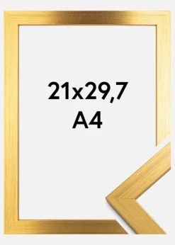 Ramme Gold Wood Akrylglas 21x29,7 cm (A4)