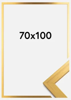 Ramme Gold Wood Akrylglas 70x100 cm