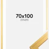 Ramme Gold Wood 70x100 cm - Passepartout Hvid 60x90 cm