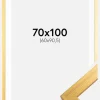 Ramme Gold Wood 70x100 cm - Passepartout Hvid 61x91,5 cm