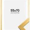 Ramme Gold Wood 55x70 cm - Passepartout Hvid 18x24 inches