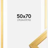 Ramme Gold Wood 50x70 cm - Passepartout Hvid 16x24 inches